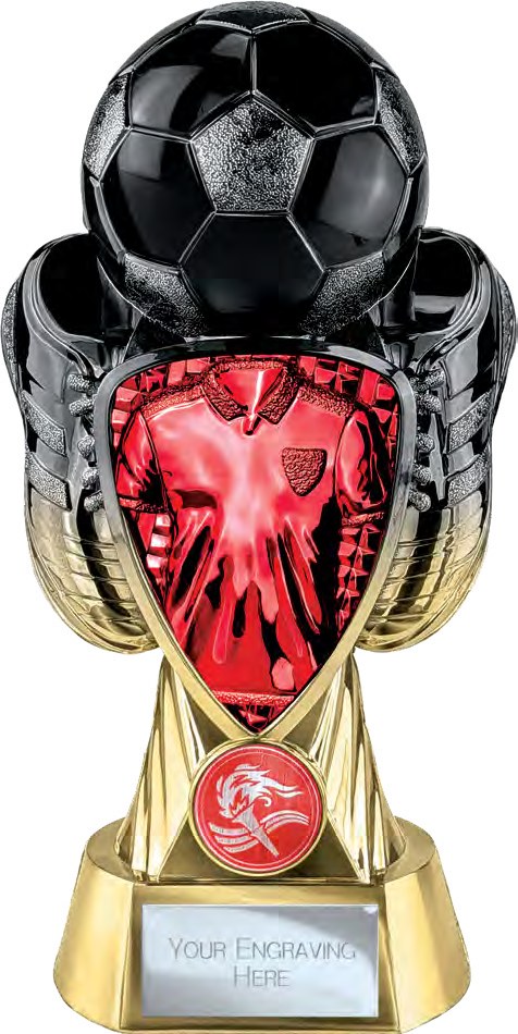 Tournament Carbon Black & Red front view