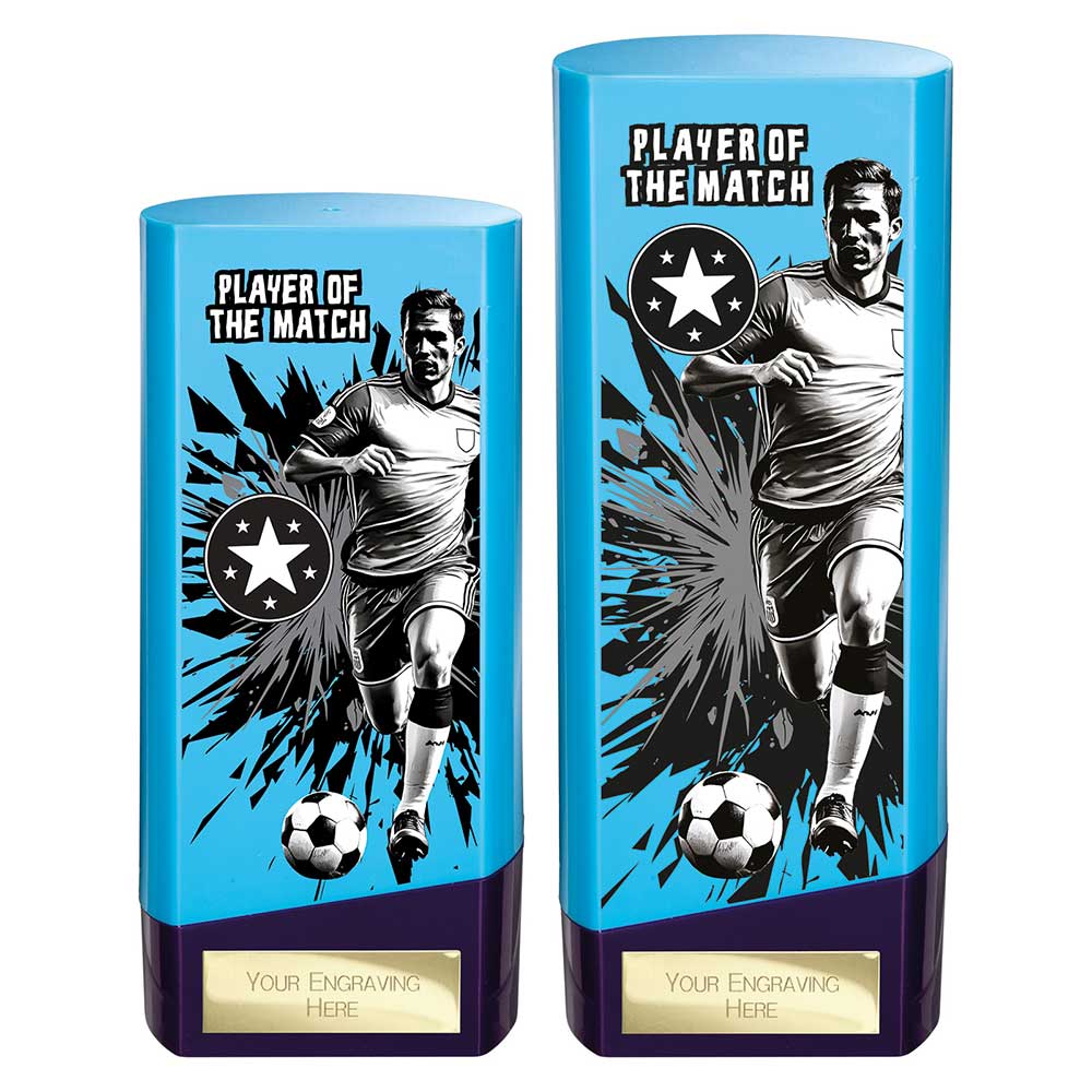 Prime Football — Blue — Player Of The Match front view