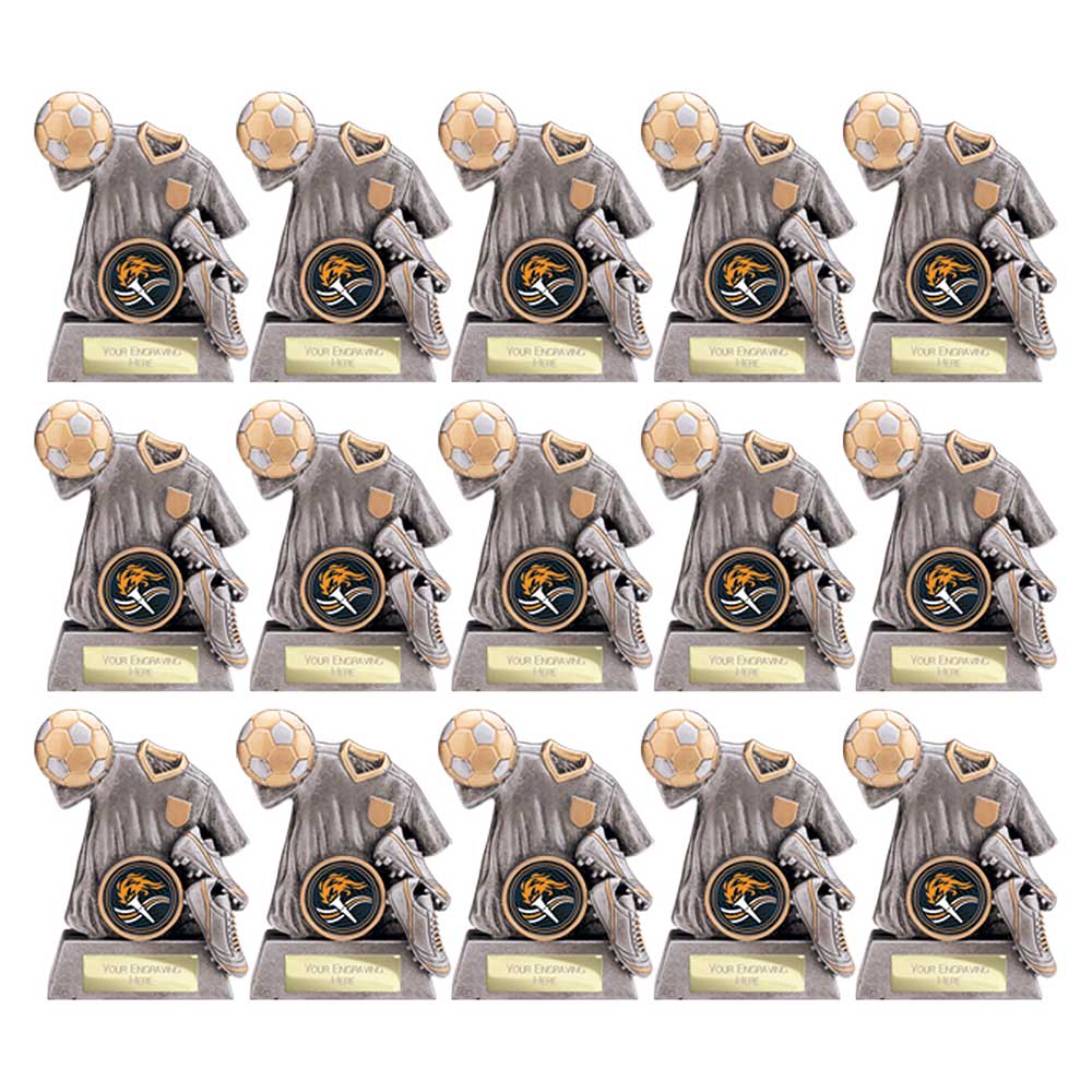 Football Squad Pack 01 — 15 Trophies front view