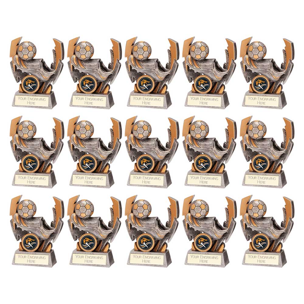 Football Squad Pack 02 — 15 Trophies front view